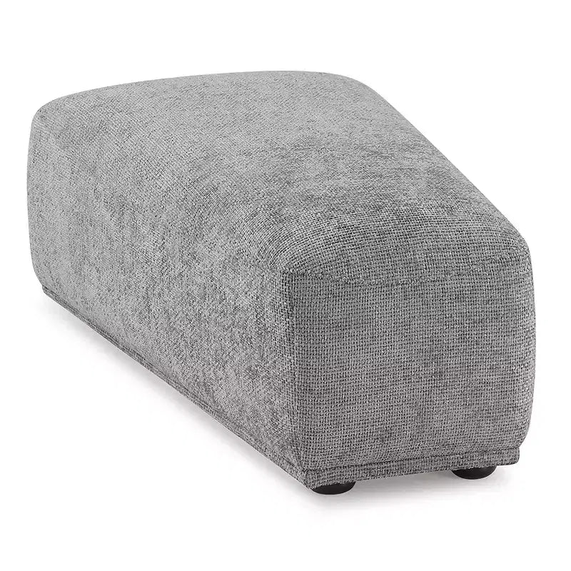 HOMES: Inside + Out 5pc Povoa 159" Modular Curved Sectional Sofa Modern Chenille with Extendable Backrest