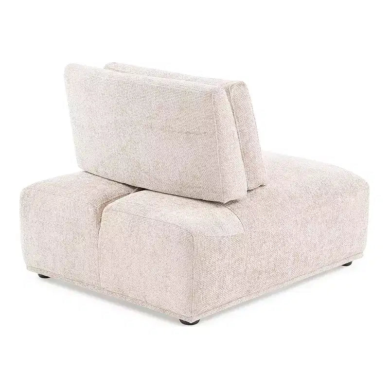 HOMES: Inside + Out 5pc Povoa 159" Modular Curved Sectional Sofa Modern Chenille with Extendable Backrest